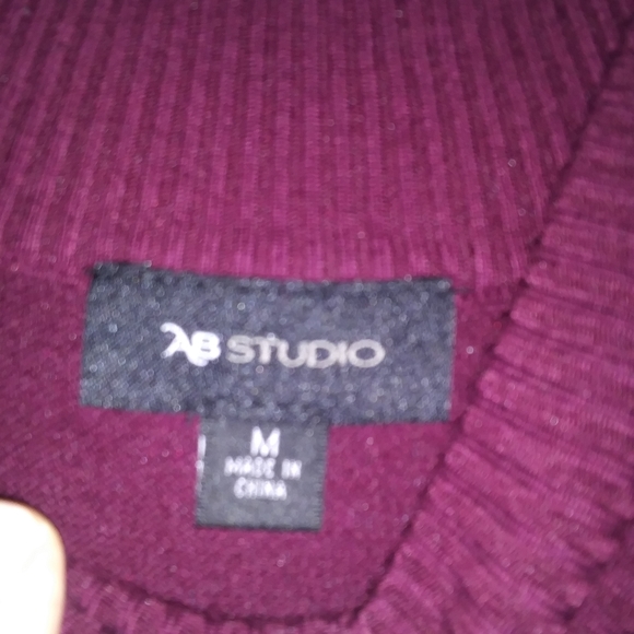 Sparkle Sweater Dress Wine Med - Picture 7 of 11